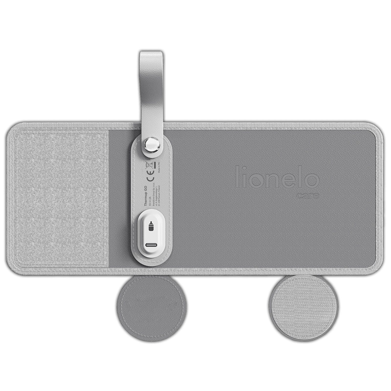 Overmax Babyflaschenwärmer LOC-THERMUP GO GREY SILVER, Hält Getränke bis zu 24 Stunden lang warm, Aufladen über USB-Kabel, Passt für die meisten Flaschen, Sicher in der Anwendung