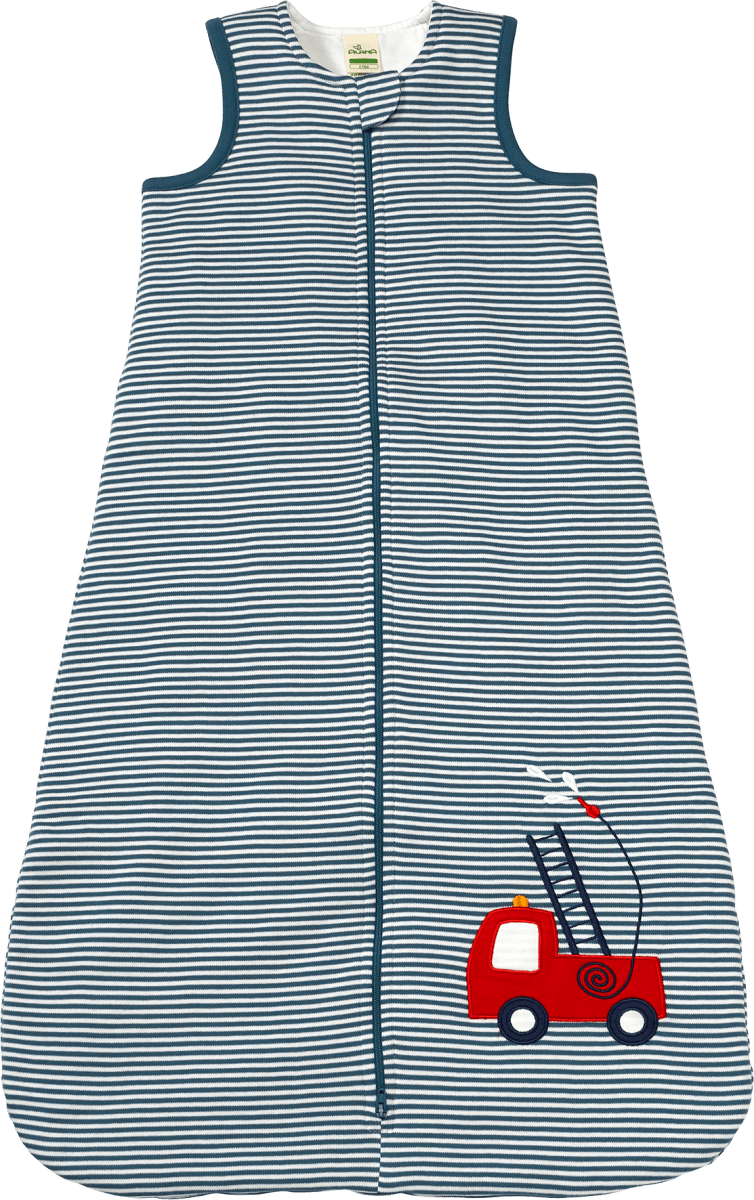 Schlafsack 1,5 TOG mit Feuerwehr-Motiv, blau & rot, 110 cm, 1 St