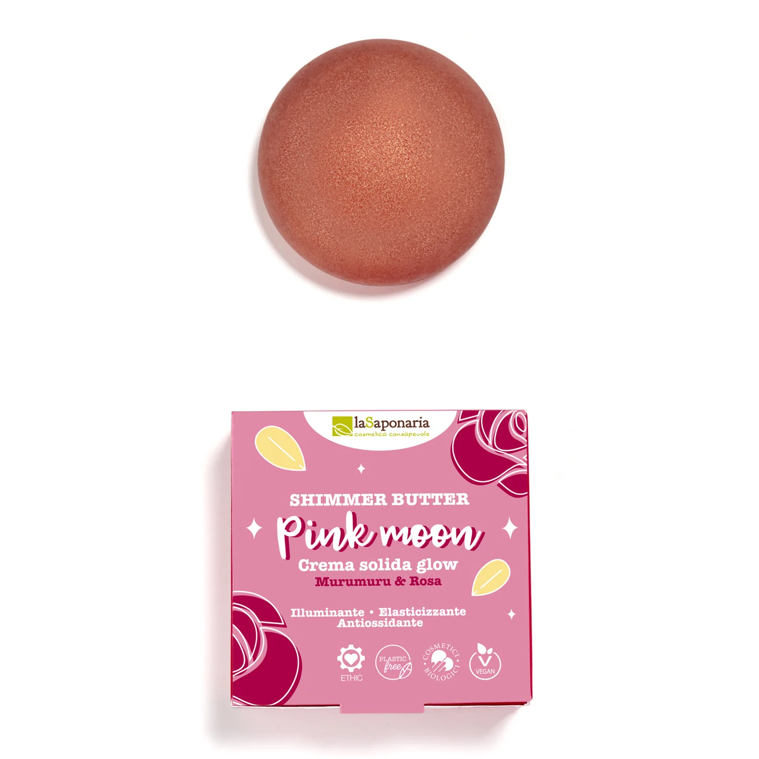 Feste Cremes PINK MOON Glow Feste Creme - Aufhellende Körpercreme, Anti-Aging-Körpercreme
