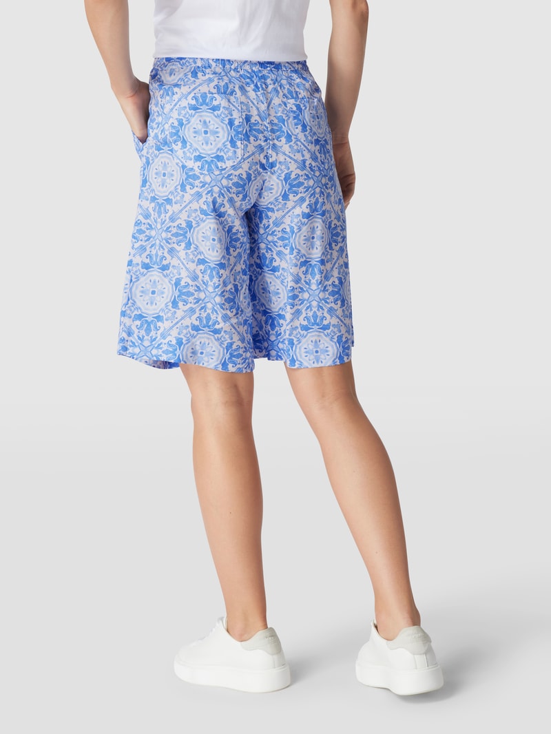 Bermudas mit Allover-Muster in royalblau