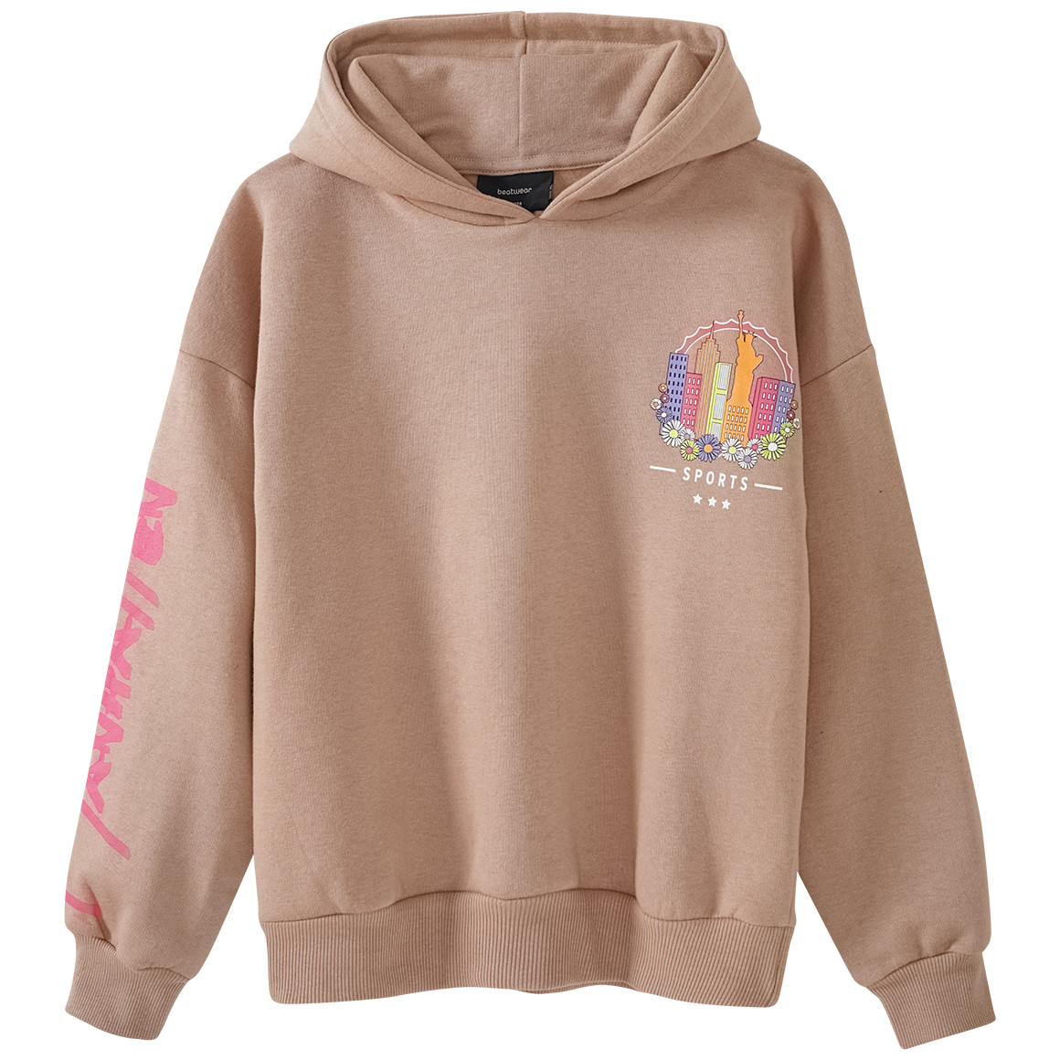 Mädchen Hoodie mit großem Backprint