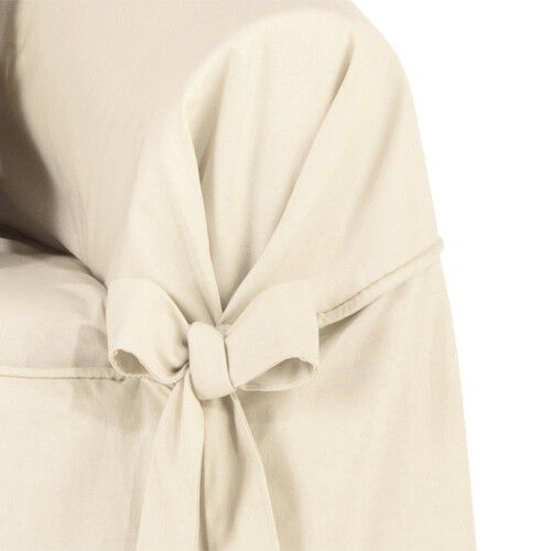 Housse bachette coton uni nouettes fauteuil canapés