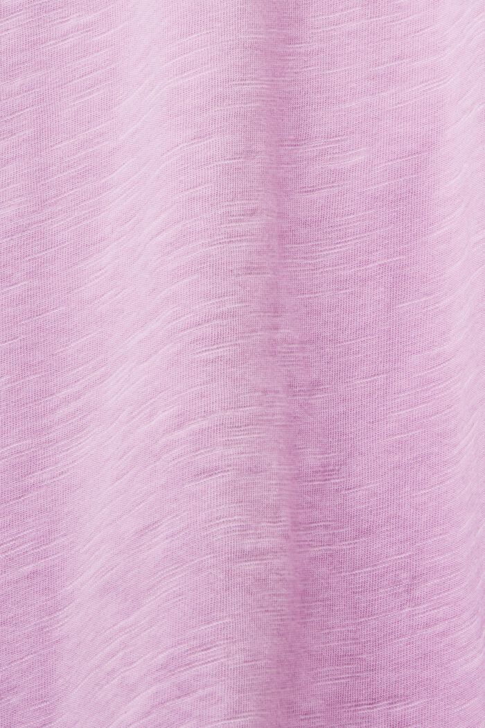 Baumwoll-T-Shirt mit V-Ausschnitt