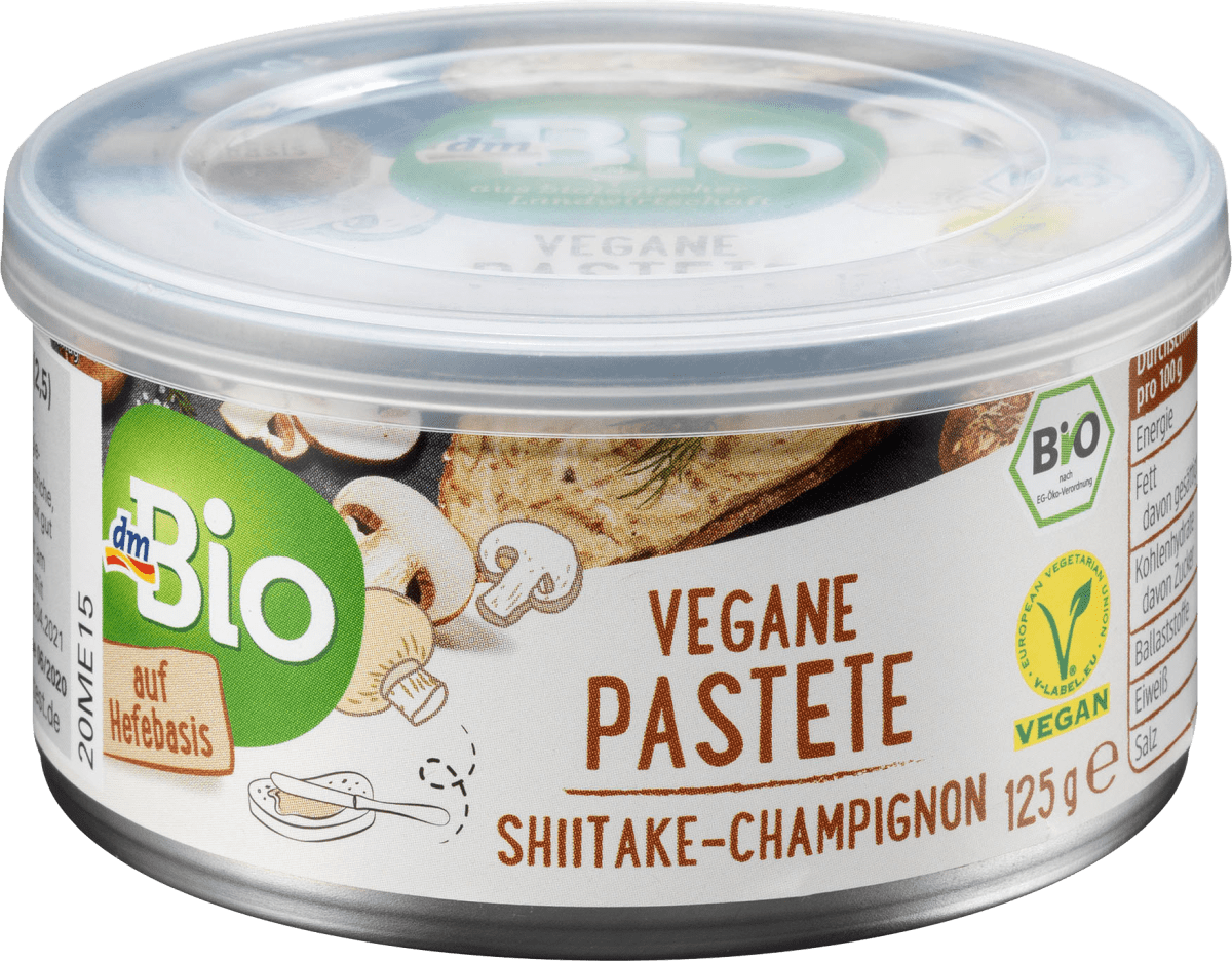 Brotaufstrich, Vegane Pastete Shiitake-Champignon, 125 g