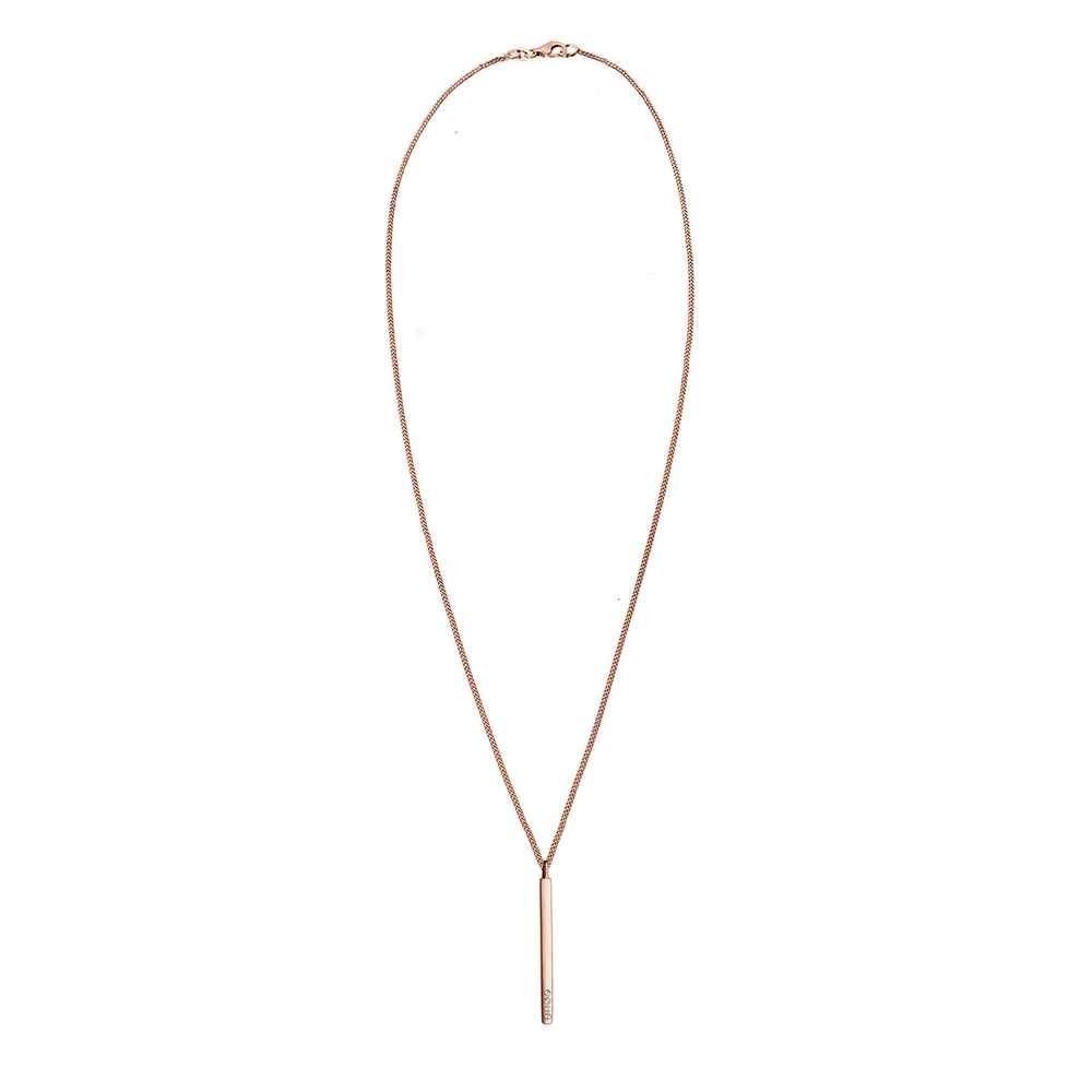 Elli Elli Collier Femme Geo Simple et Cristal - (925/1000) Argent collier