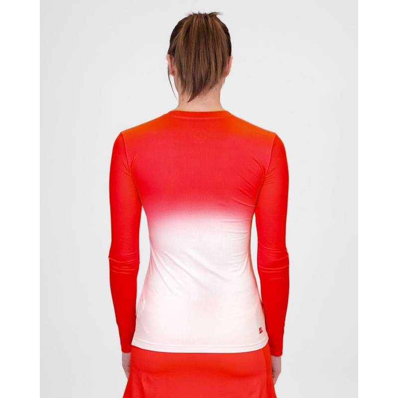 BIDI BADU Crew Gradiant Longsleeve Tennisshirt Damen