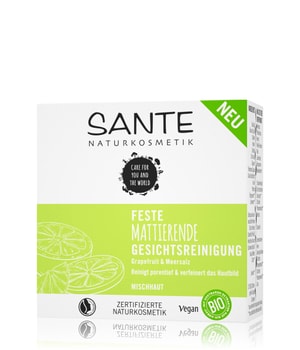 Sante Feste Mattierende Gesichtsreinigung Bio-Grapefruit & Meersalz Gesichtsseife-60 g