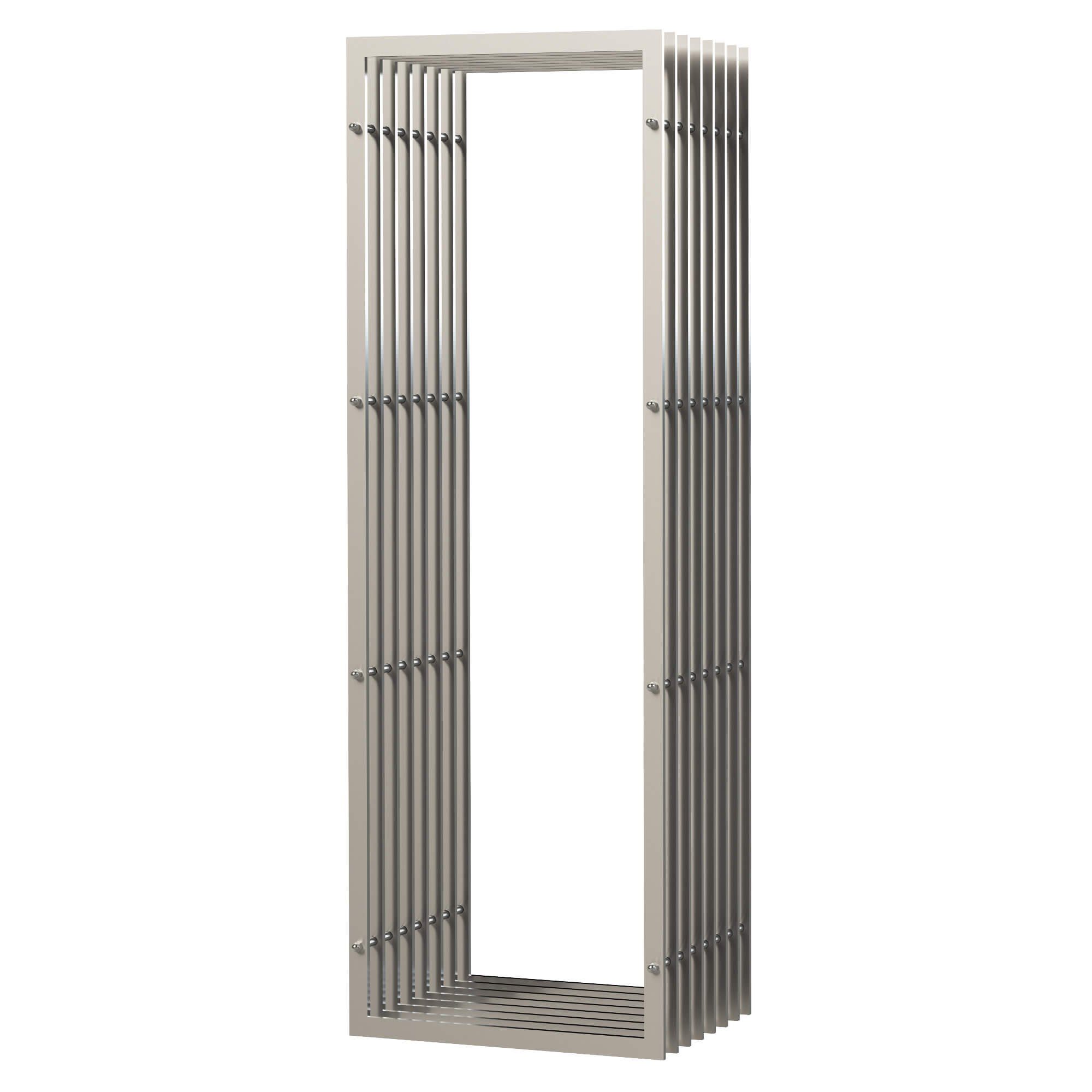 DanDiBo Kaminholzregal Kaminholzregal Innen Metall Edelstahl Kaminholzständer 150 cm