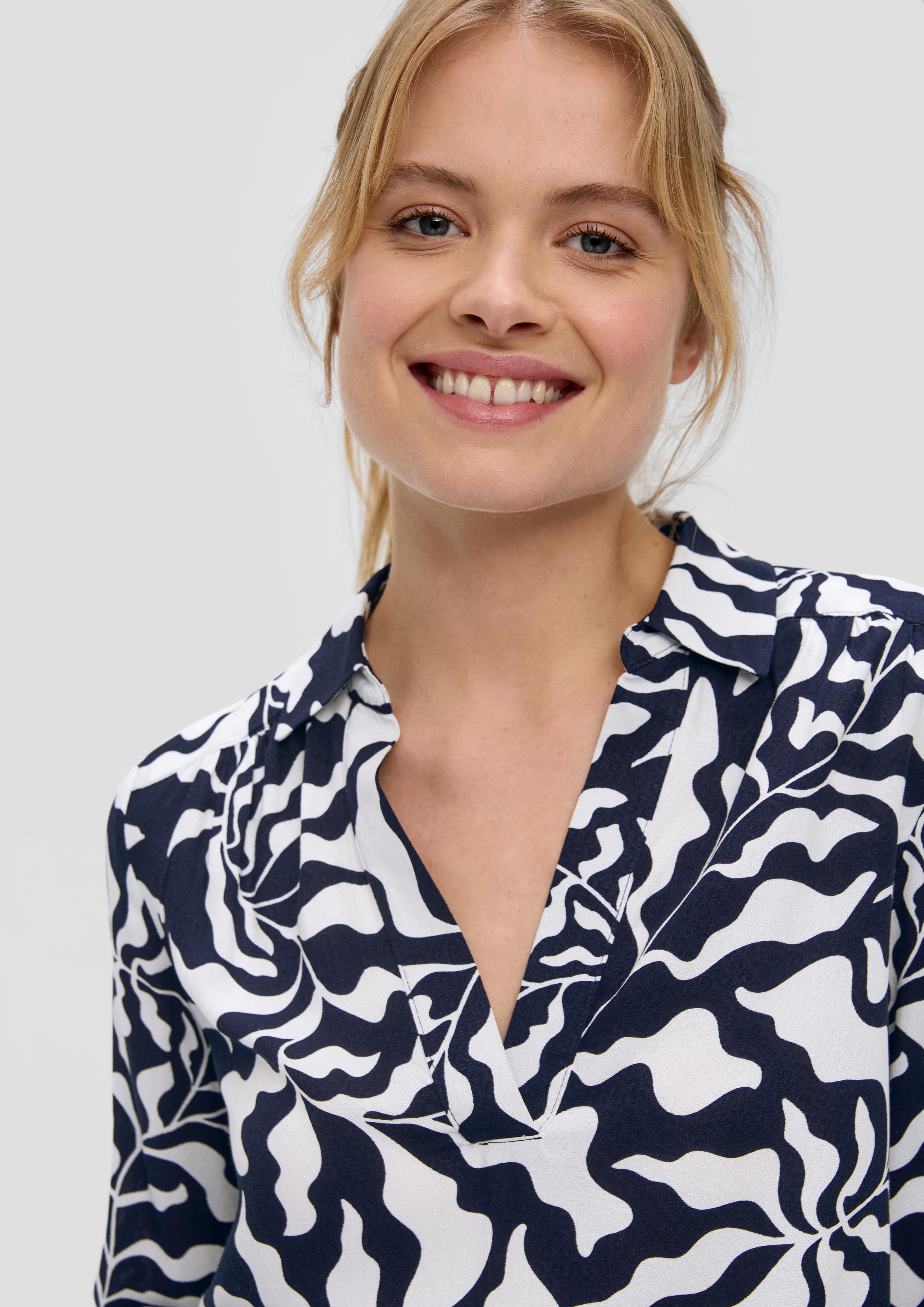Viskosebluse mit V-Ausschnitt  2145123-59A1