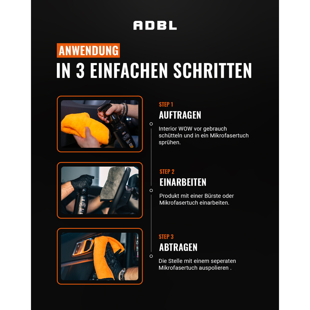 ADBL Interior WOW Kunststoffpflege mit Canyon Trigger 1L