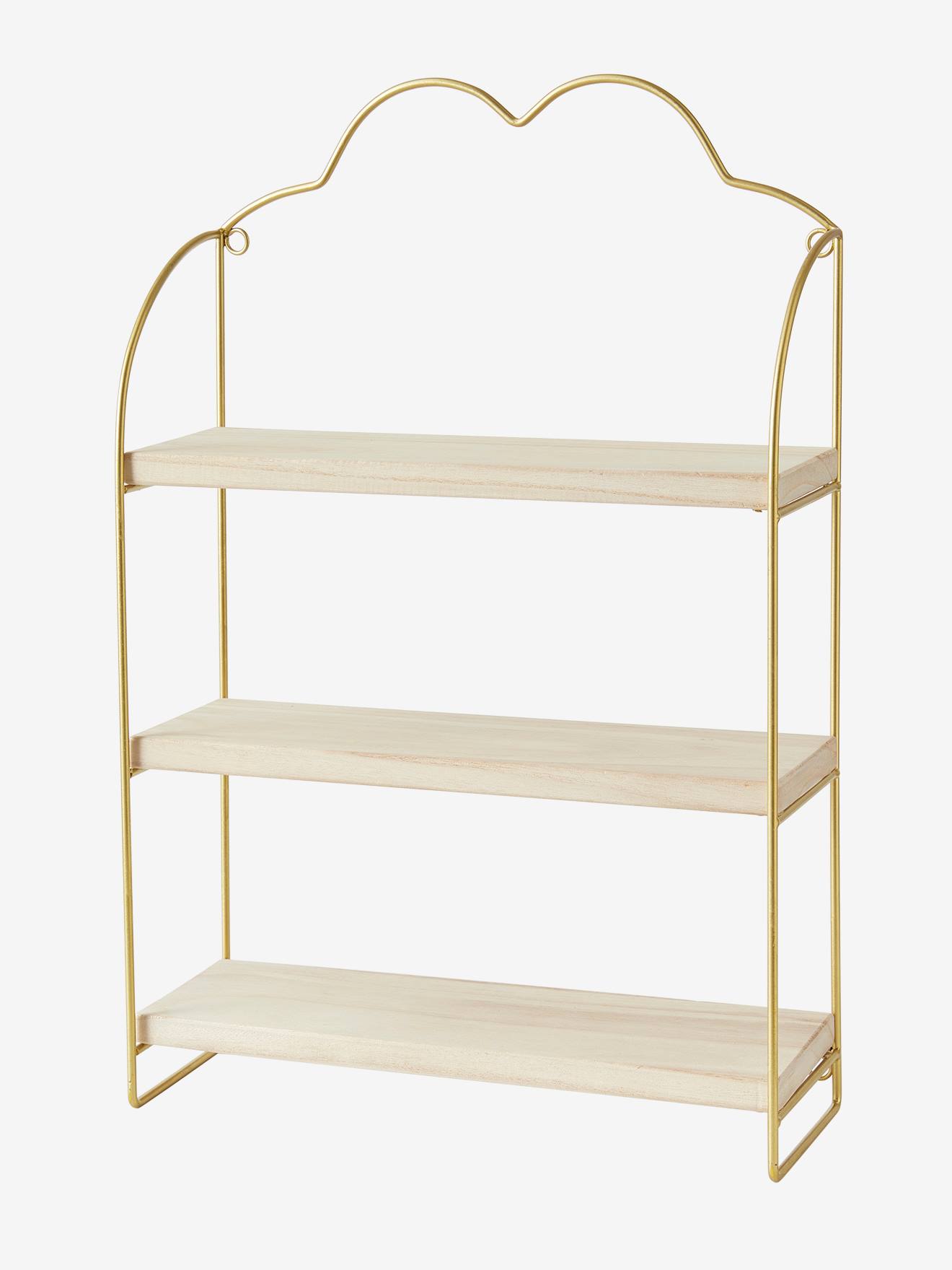 Vertbaudet Kinderzimmer Regal WOLKE, 3 Regalböden - weiß/natur
