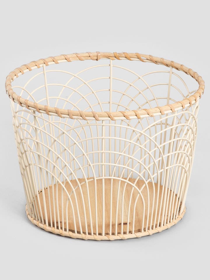 Homla Obstkorb ''Heron'' in Creme/ Hellbraun - (H)25 x Ø 18 cm günstig kaufen onesize