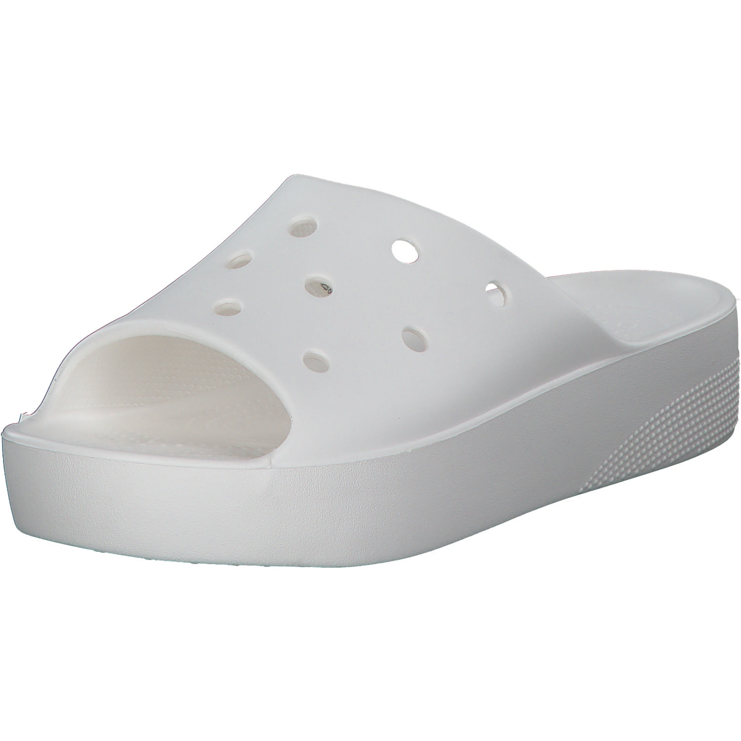 Crocs Classic Platform Slide 208180, Badeschuhe, Damen, WHITE
