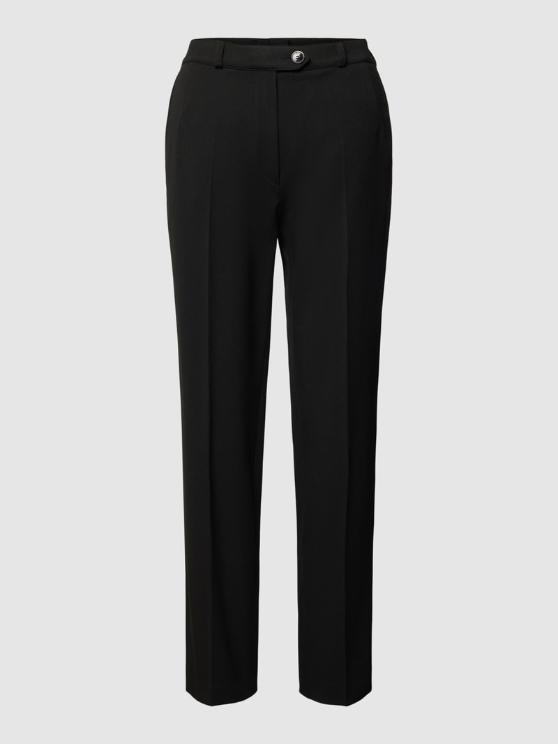 Stoffhose in Melange-Optik Modell 'ANNIKA' in schwarz