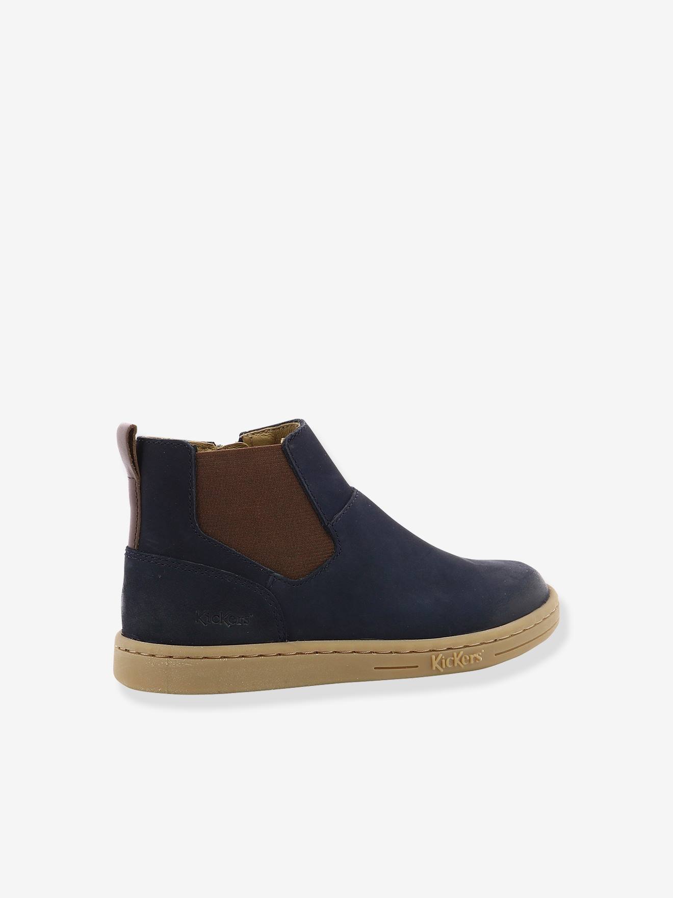 Boots cuir enfant Tackbo KICKERS® marine