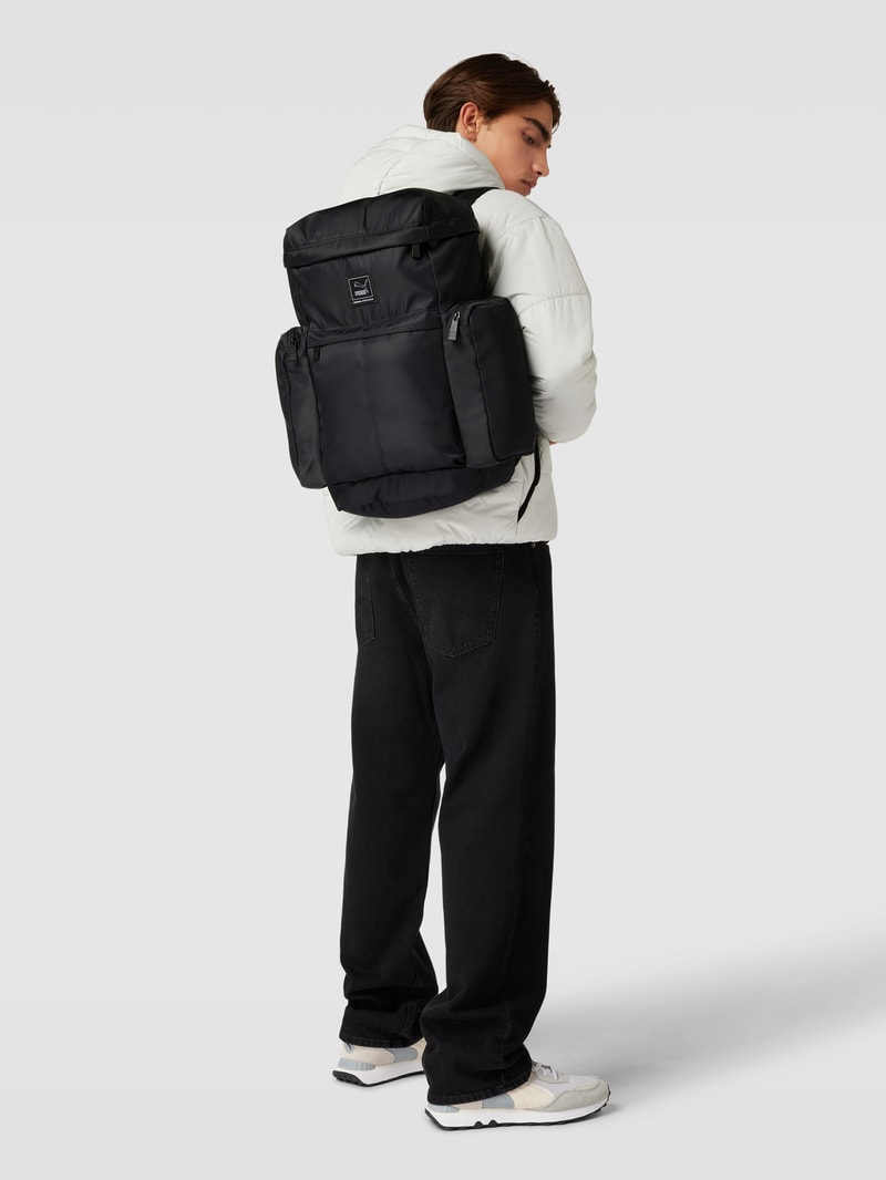 Rucksack mit Label-Detail in schwarz