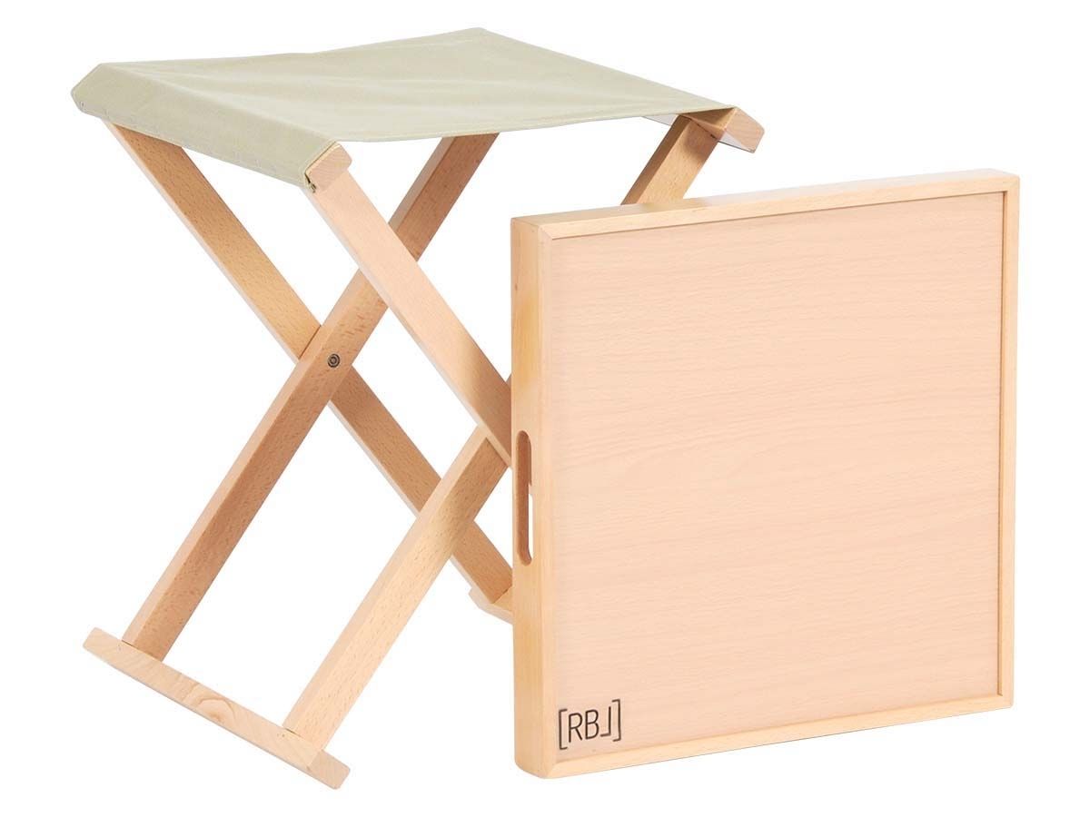 Rebel Outdoor sandfarben Hocker mit Tablett