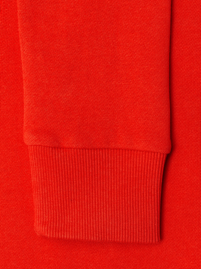 Sweatshirt mit Label-Patch in rot