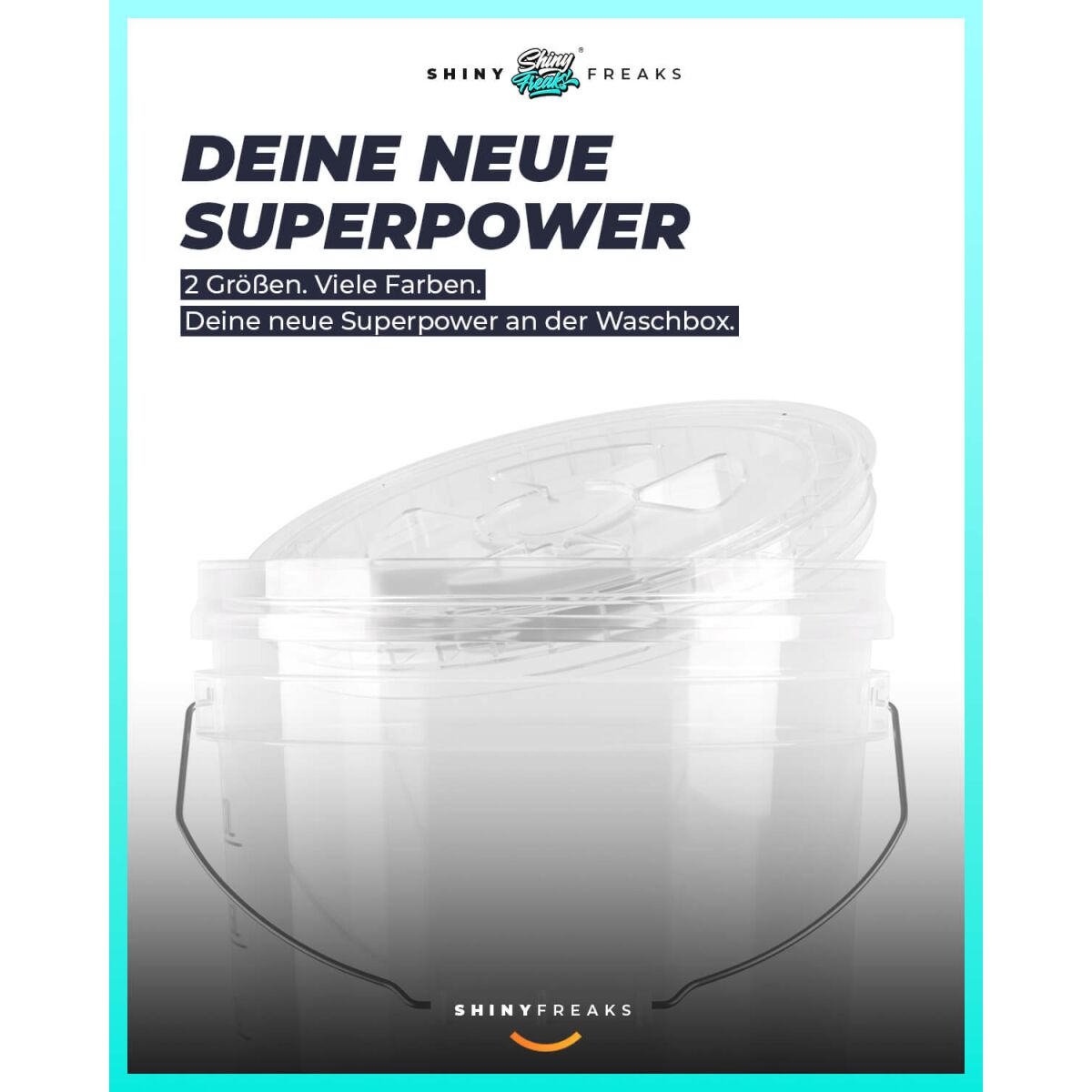 chemicalworkz Performance Buckets Wascheimer 3,5GAL Weiß Transparent