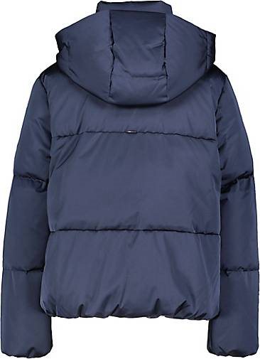 TOMMY HILFIGER Damen Daunenjacke mit Kapuze SATEEN HOODED DOWN JACKET