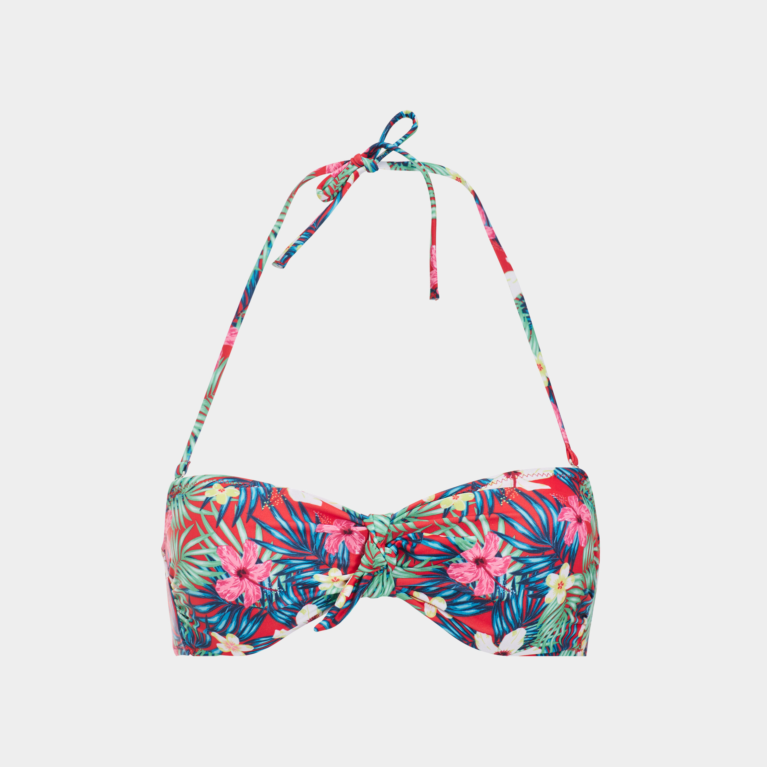 Haut de maillot de bain rouge femme | La Halle