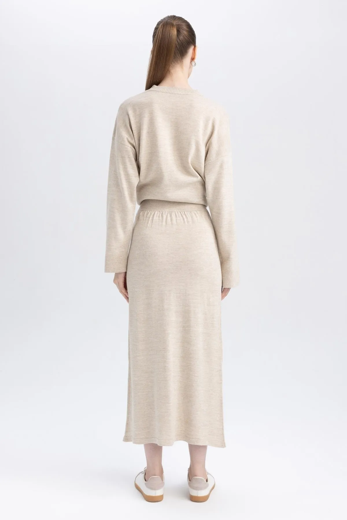DeFacto  Skirt - Beige - Lang