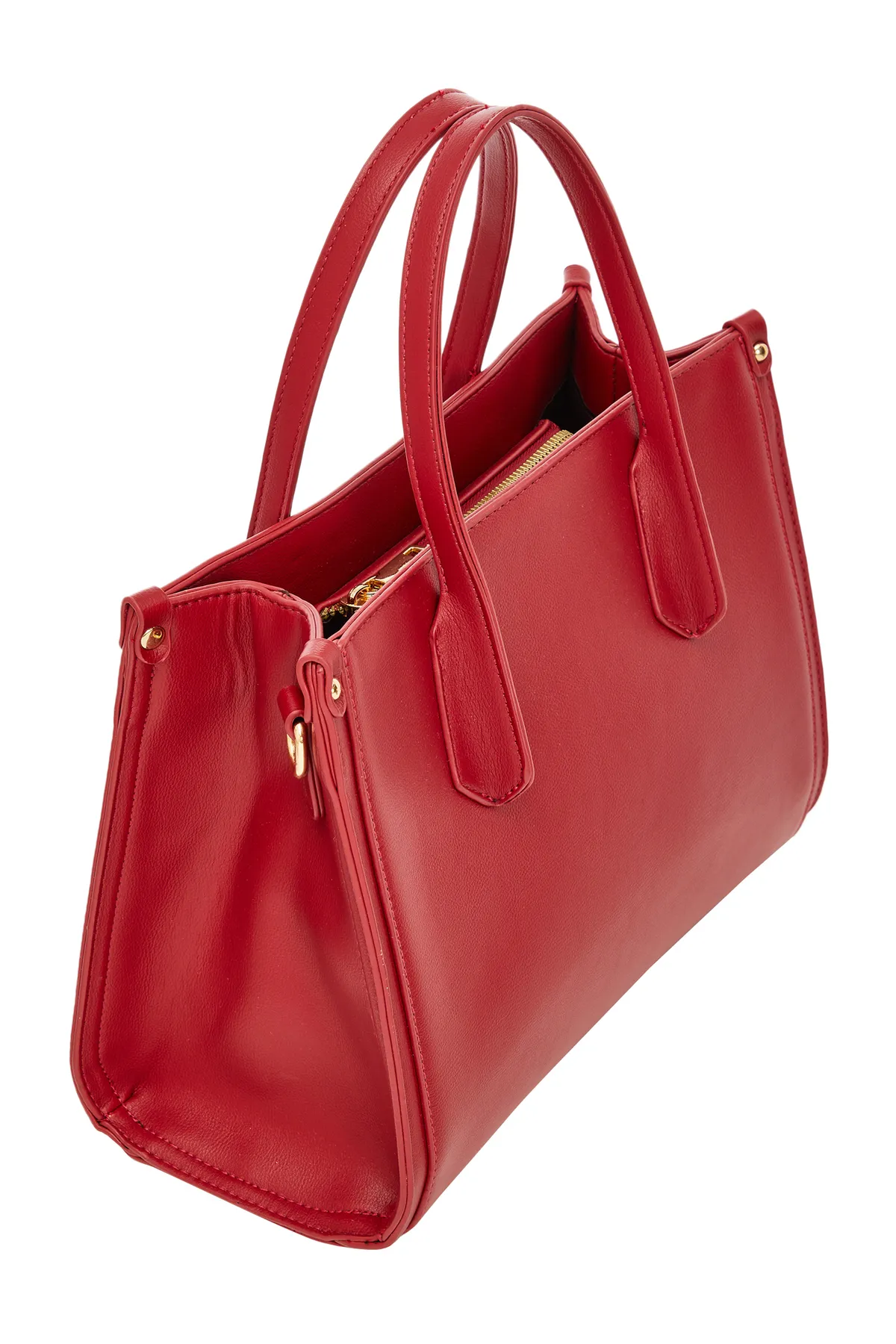 USHA  Handtasche - Rot - Unifarben