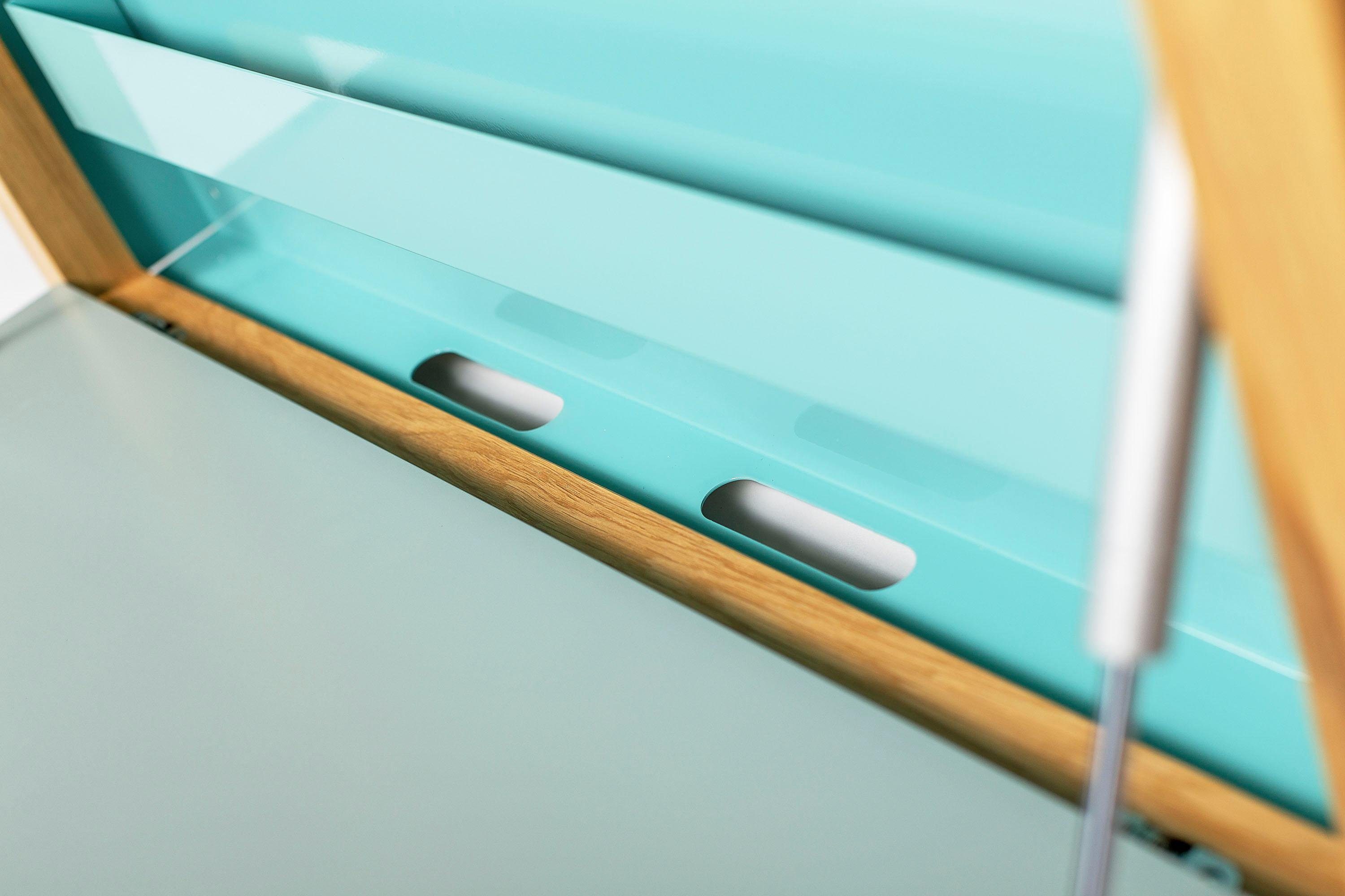 Woodman Klapptisch Brenta, zum aufklappen, platzsparend, Rahmen aus massiver Eiche