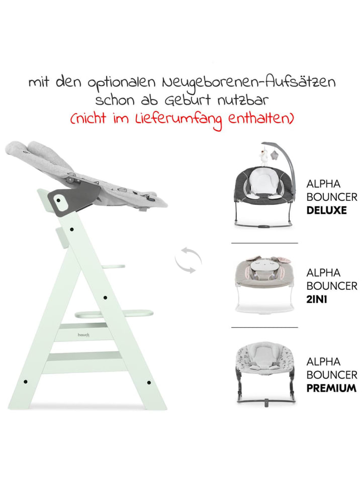 Hauck Hochstuhl Alpha Plus - Mint günstig kaufen onesize