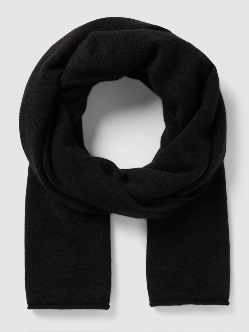 Strickschal aus Kaschmir in schwarz