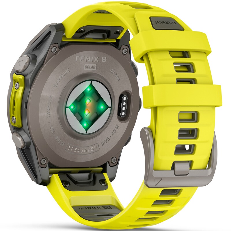 GARMIN Armbanduhr Fenix 8 Sapphire &ndash; SOLAR 47 mm