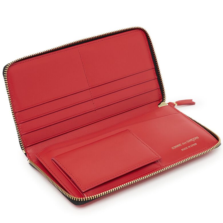 Comme des Garcons Wallet Huge Logo red