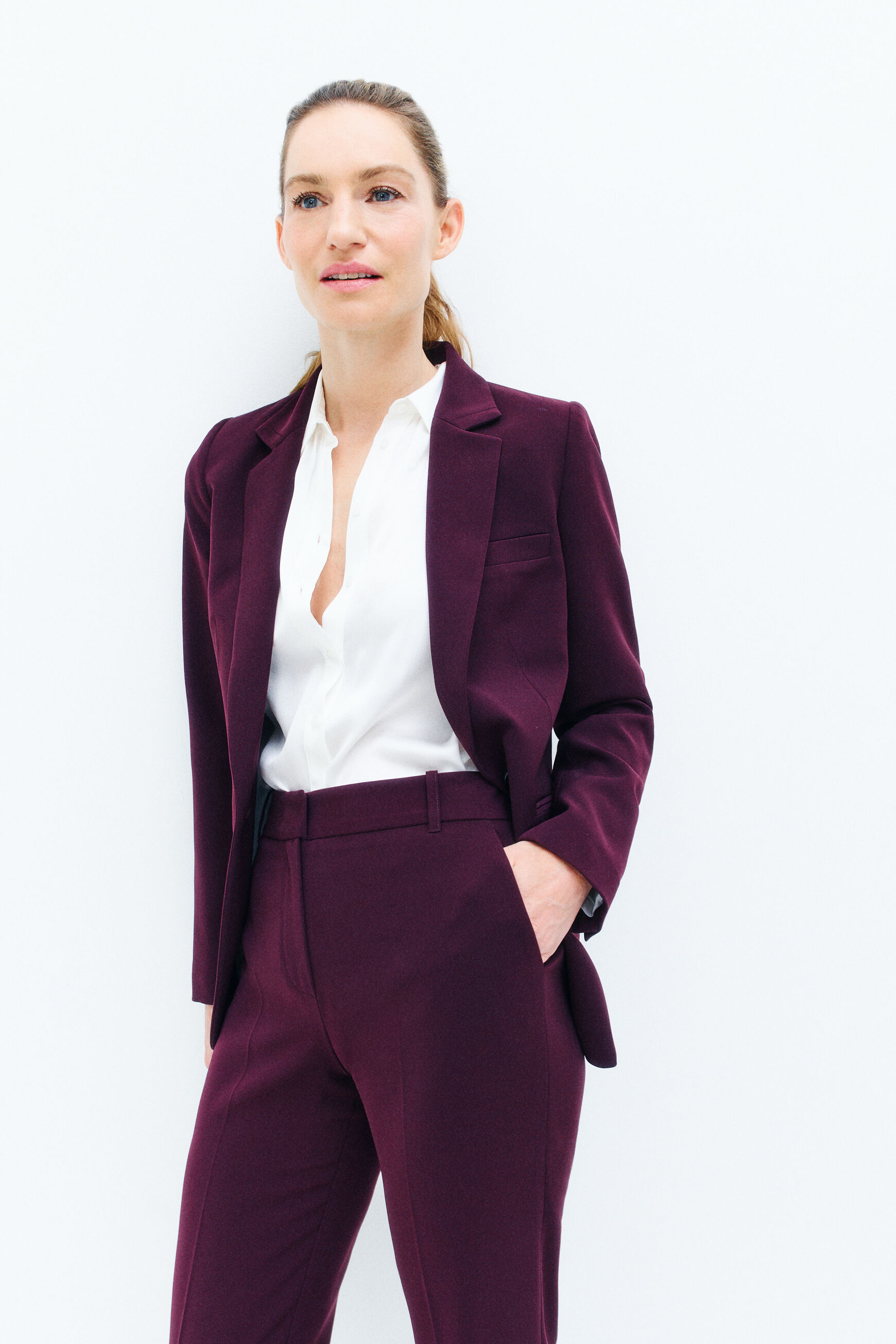 blazer antea bordeaux femme