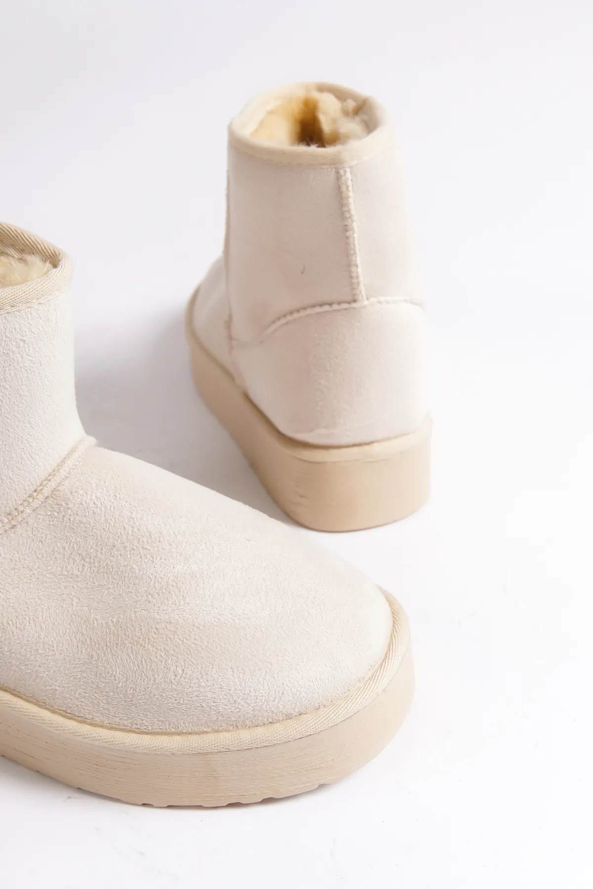 Capone Outfitters  Stiefelette - Beige - Blockabsatz