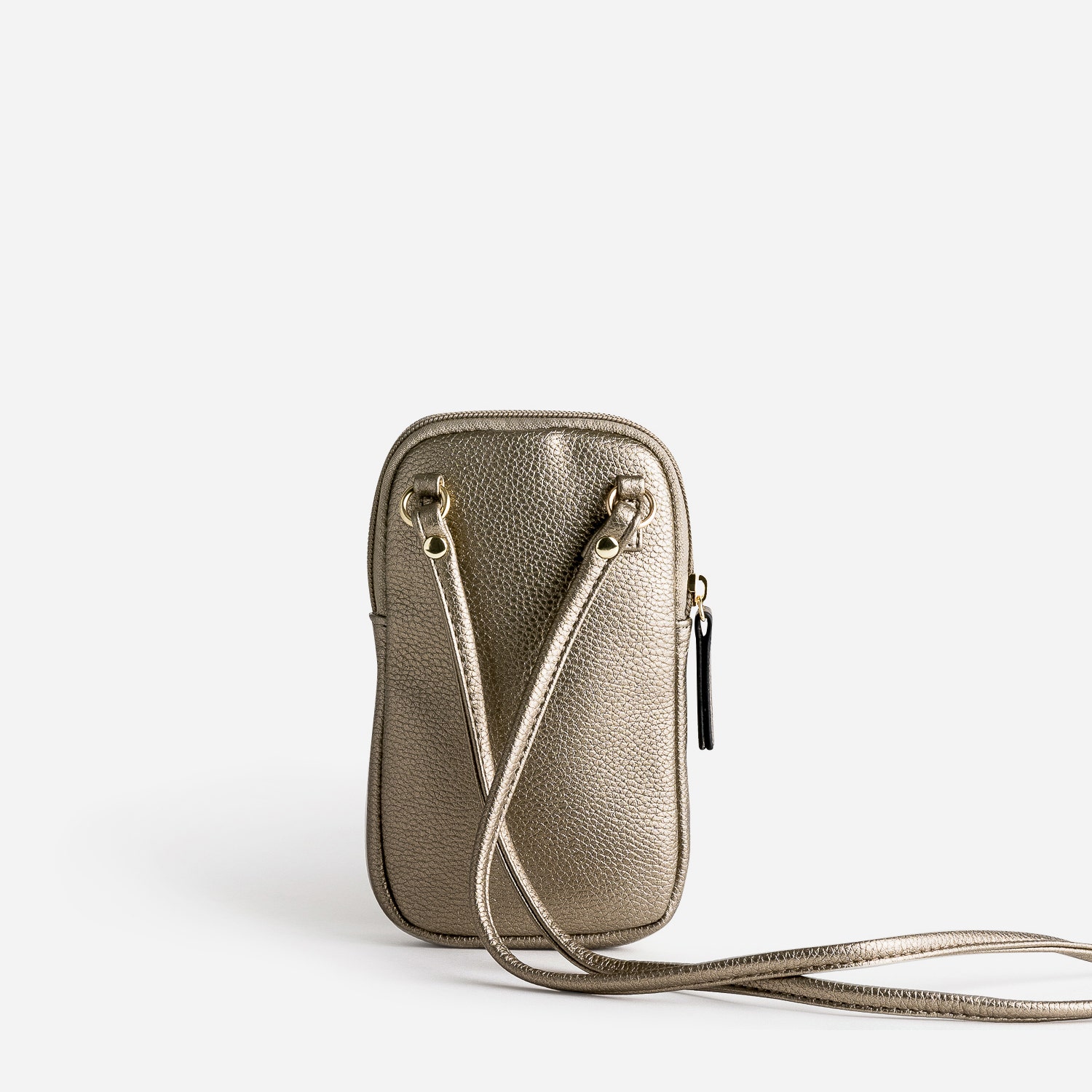 Sac bandoulière bronze pour téléphone portable