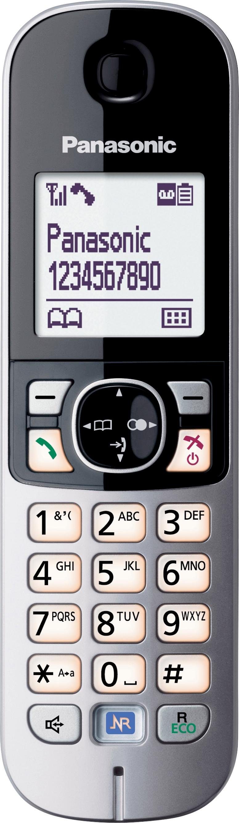 Panasonic KX-TG6821G Schnurloses DECT-Telefon (Mobilteile: 1, mit Anrufbeantworter)