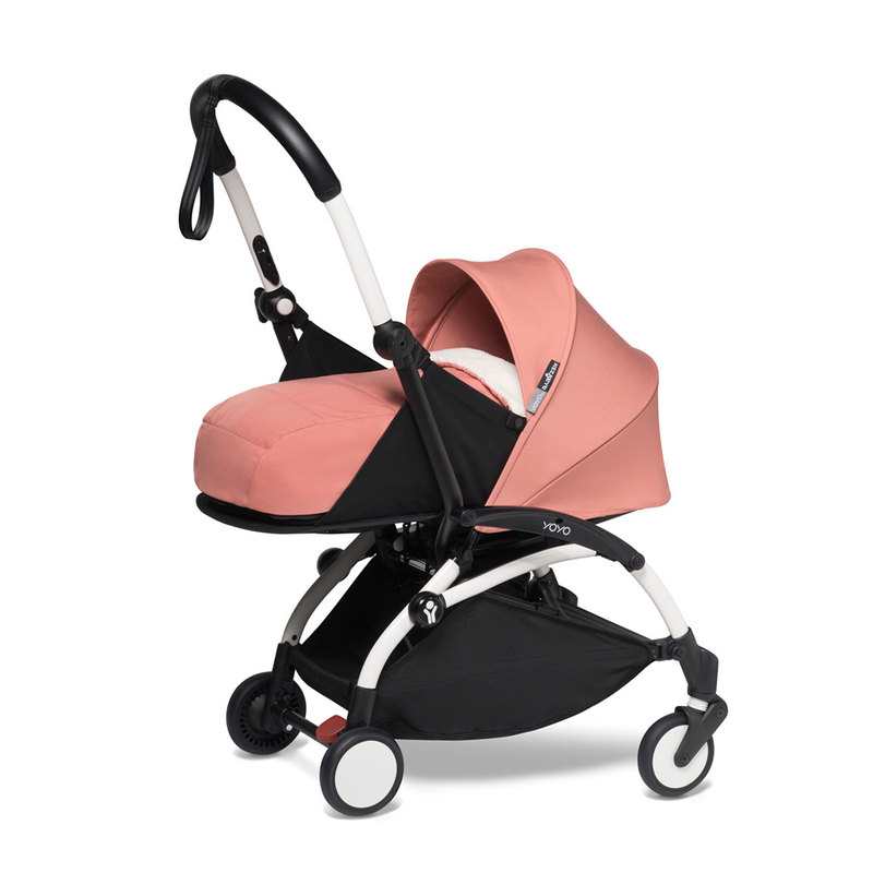 Poussette Yoyo2 4 roues châssis blanc assise 0+ ginger Babyzen