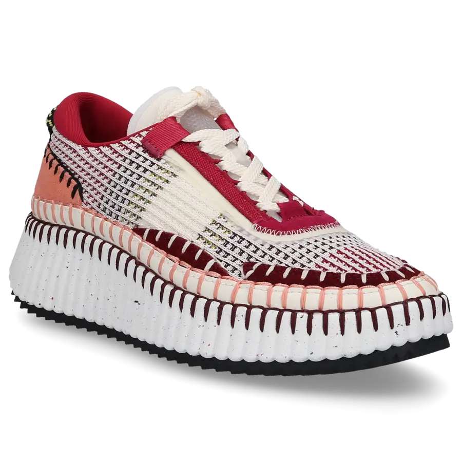 Chloé - Sneaker low NAMA Baumwolle - rot