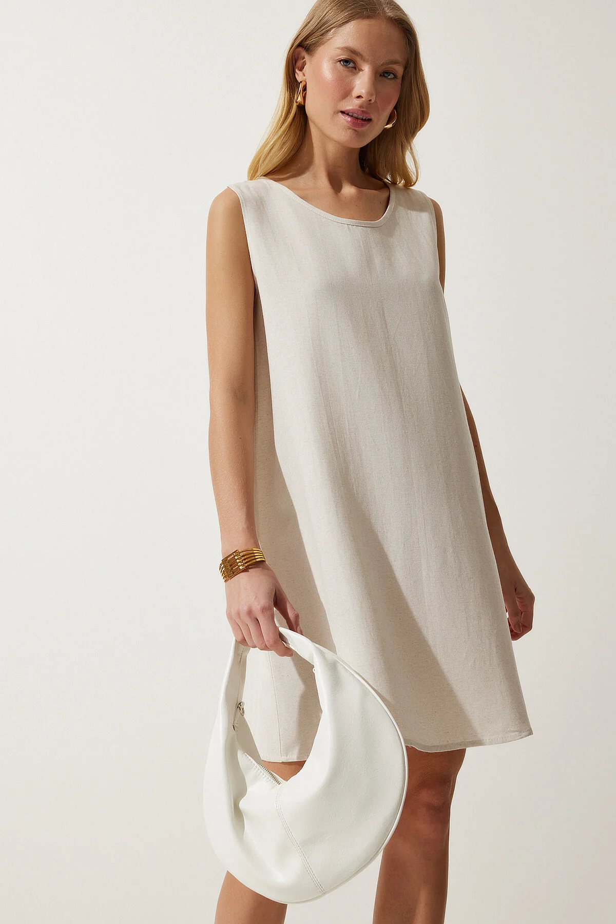 Happiness İstanbul  Kleid - Beige - A-Linie
