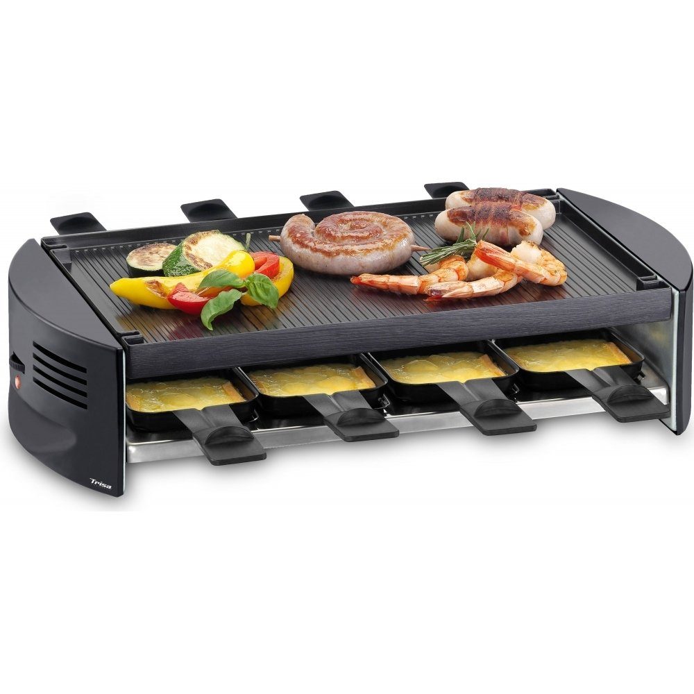 Trisa Raclette Party Raclette mit Alugussplatte für 8 Personen