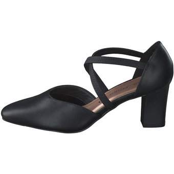 Via della Rosa Spangenpumps in schwarz