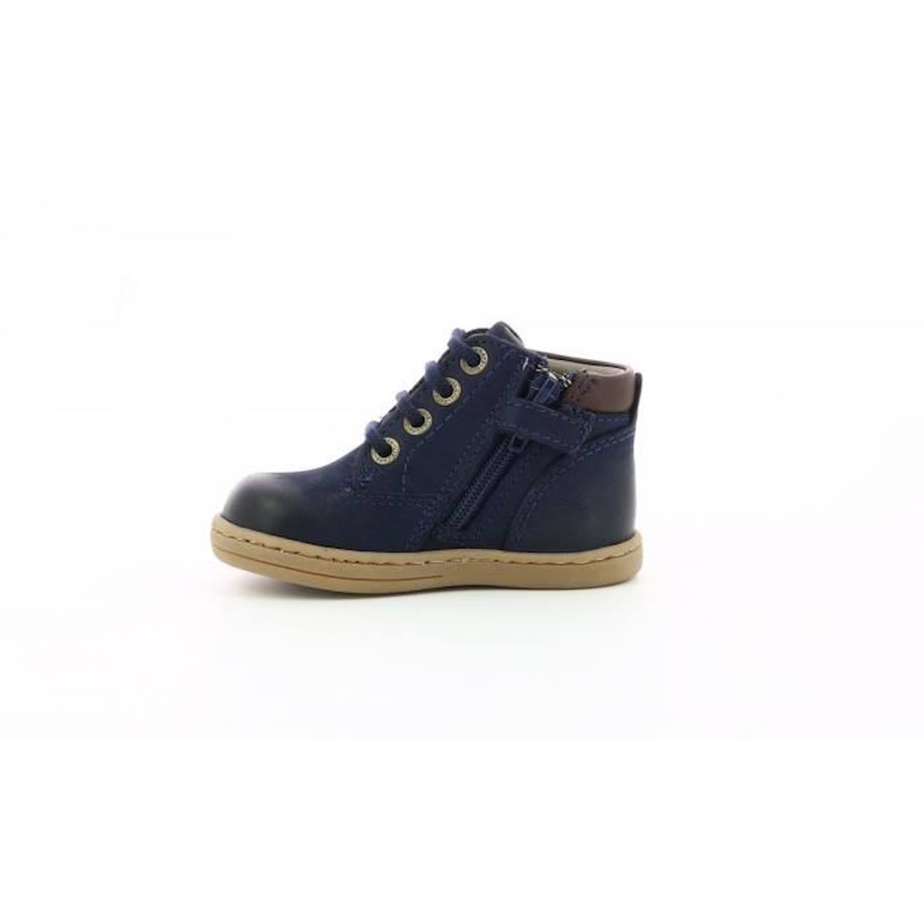 Basket Cuir Enfant Tackland bleu