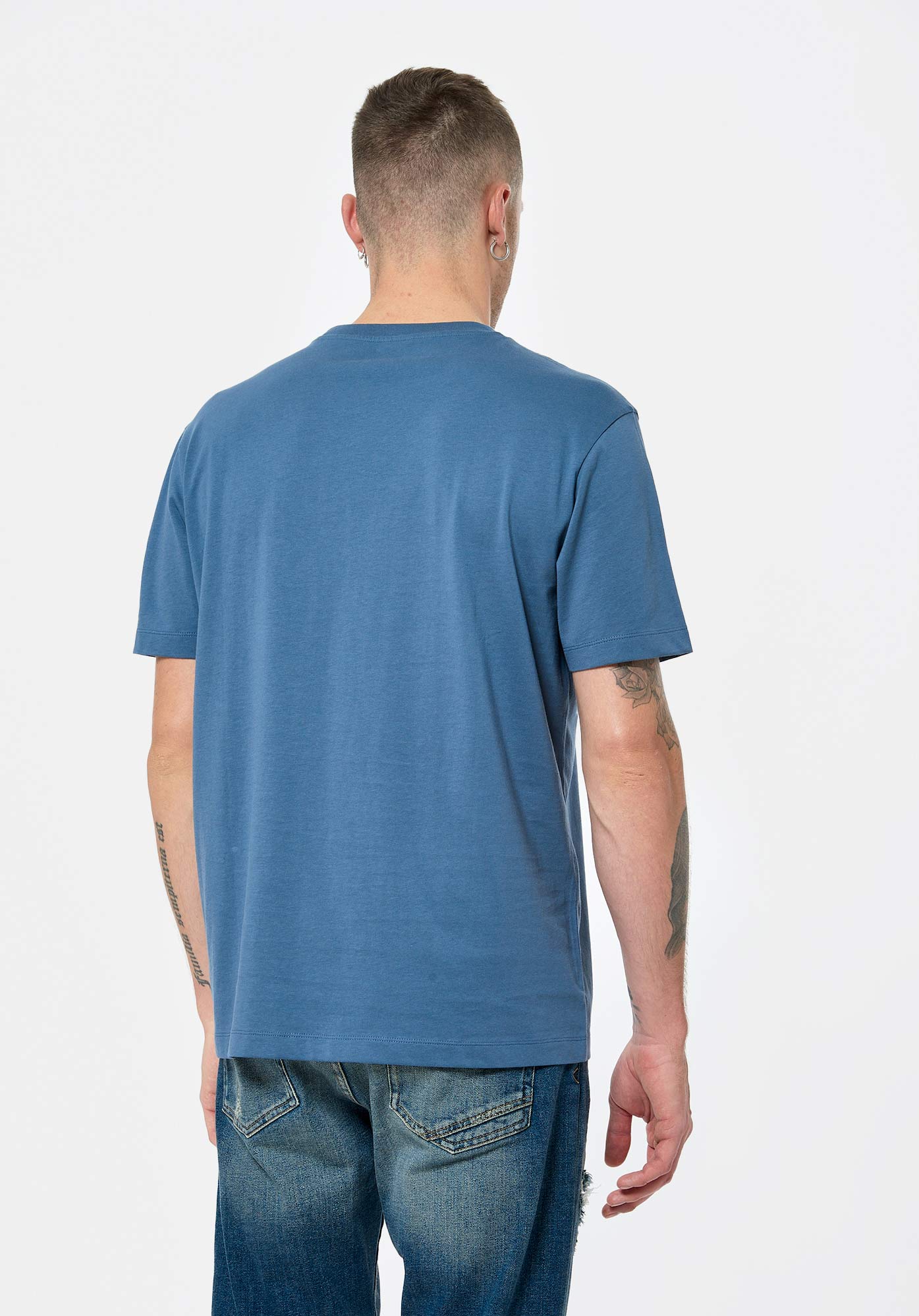 BRYZO  T-shirt bleu Homme en 100% coton bio