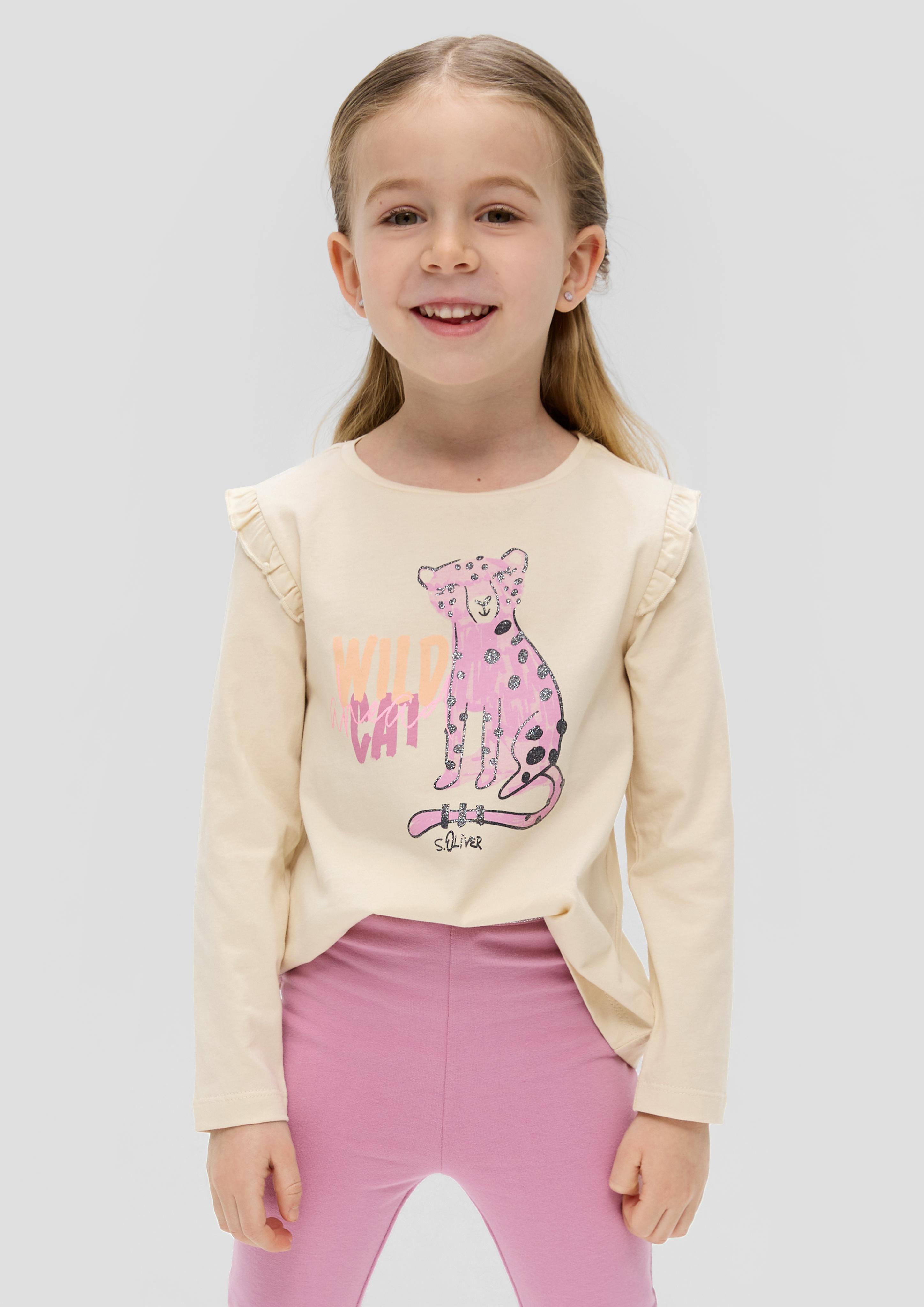 Longsleeve mit Frontprint  2140026-0805