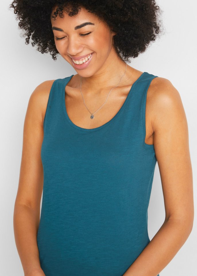 Jersey-Top mit Rückendetail