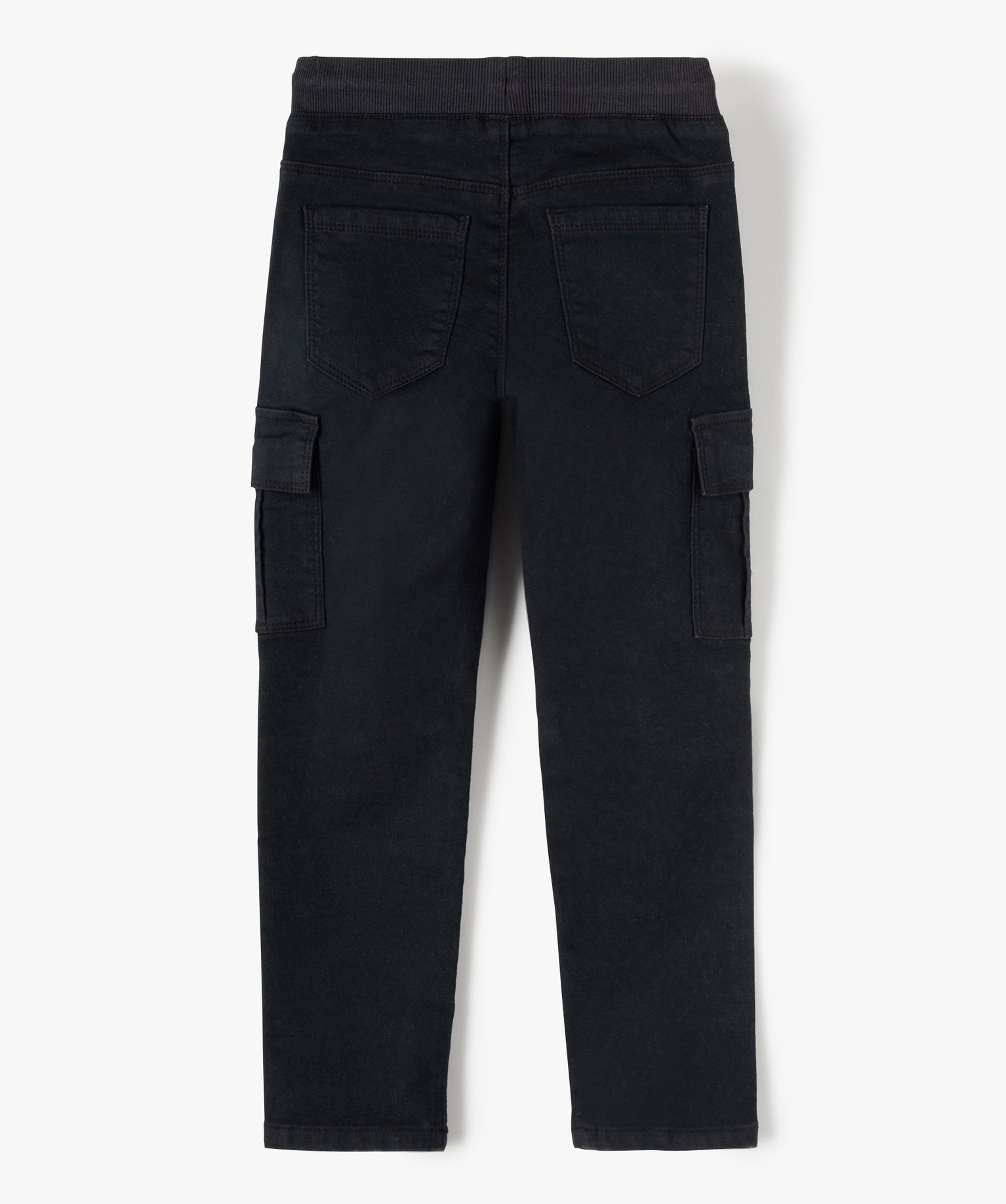 Pantalon multipoches en matière résistante Garçon noir | GEMO