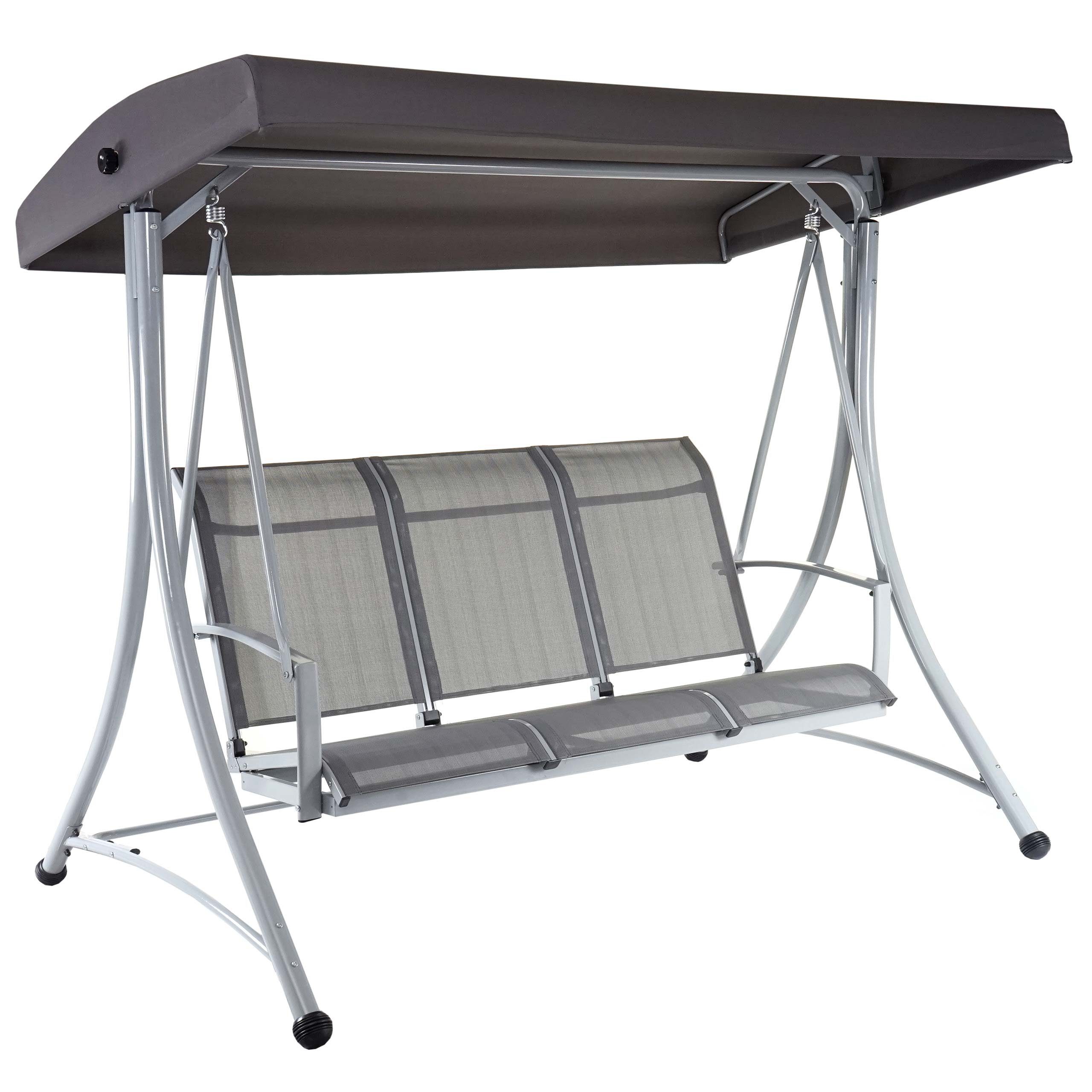 MCW Hollywoodschaukel MCW-D62, 3-Sitzer, Verstellbares Dach, Maximale Belastbarkeit: 220 kg, 3-Sitzer, Verstellbares Dach
