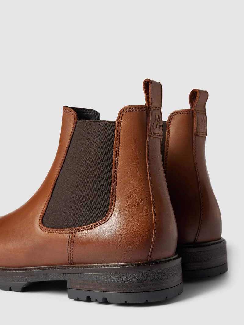 Chelsea Boots aus Leder Modell 'RONY' in cognac