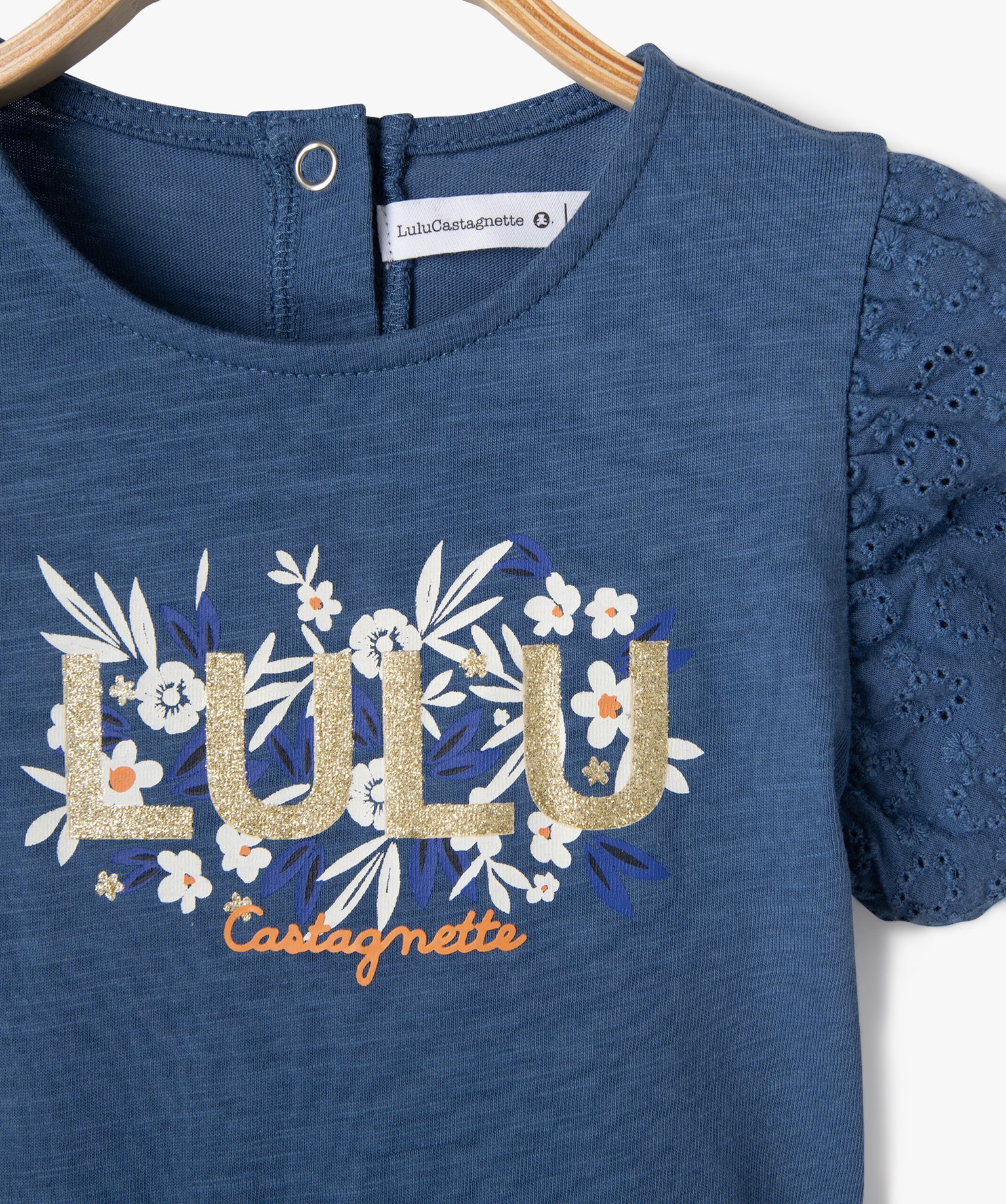 Robe bébé fille en maille à manches ballons - LuluCastagn... bleu | GEMO