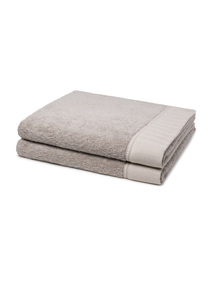 Möve 2 X Duschtuch - im Set Brooklyn in Cashmere günstig kaufen 80 x 150cm